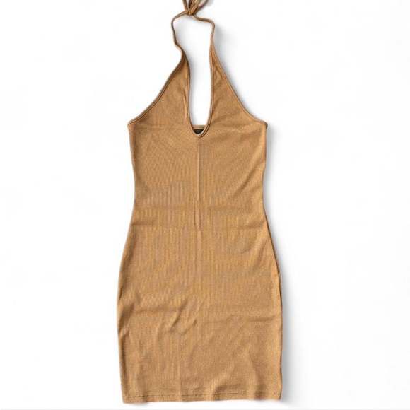 wild fable Dresses & Skirts - Wild Fable Tan Backless Halter Dress